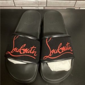 Christian Louboutin pool fun neoprene slides